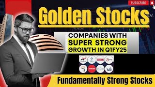 Companies Reporting Super Strong Growth In Q1FY25 | #growthstocks