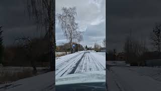 Winters drive #cars #road #poland #snowfall #snow #ice #iceontheroad