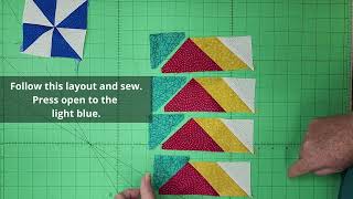 How to make the  Magic Triangles Quilt Block