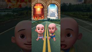 Pilih surga atau neraka? Bayi upin ipin & bayi jahat 🤗 #shorts