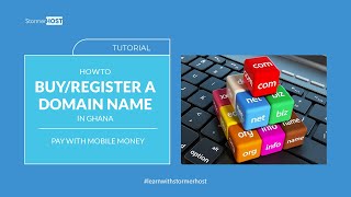 How to Buy/Register a domain name - Pay with Mobile Money (Ghana)