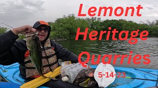 Fishing Lemont heritage quarries 5-14-23