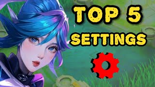 Maximize Your Skills: Top 5 MLBB Settings 2024 / Mlbb Update new Settings