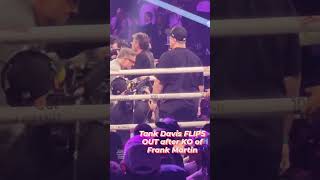 Tank Davis "Flips Out" after knocking out Frank Martin. #TankDavis #MGMGrand #boxingmotivation