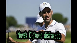 Novak Djokovic se disfrazó de camarero italiano