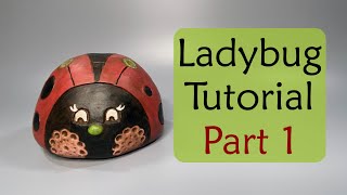 Air Dry Clay Sculpture Tutorial - Part 1 - Ladybug 🐞