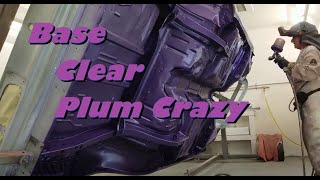 Painting A 1973 Dodge Challenger Plum Crazy #Autobody #Bodywork