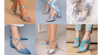 world,s most stylish and beautiful light blue sandals / decent designs /amazing color and shades