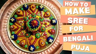 Beautiful Shree Making | Shree Making for Jagadhatri Puja | How to make shree for Puja and wedding