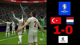 e-foltball Euro 2024 çeyrek final Türkiye - Hollanda (1-0)