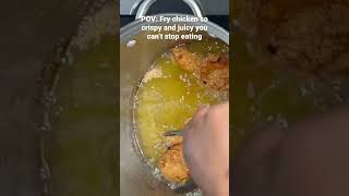 Fry chicken so crispy and juicy you can’t stop eating! Fry chicken recipe #shorts #youtubeshorts