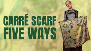 Five Ways to Style a Silk Carre` - with Style Whisperer Aleksandra Olenska