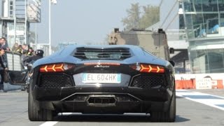 Black Aventador REVS TO LIMITER and Acceleration!