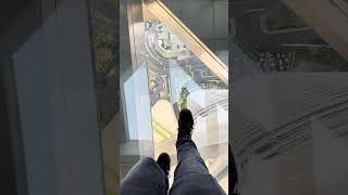 Glass walk to Burj Khalifa #dubai #glasswalk #burjkhalifa #uae #skyview #shorts #scary #lifegoals