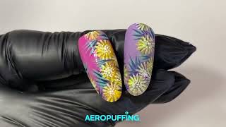 Aeropuffing Nail Art Tutorial – Yellow Spring