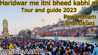 Shanti Kunj Haridwar Vlog part 3||Ganga Arti at Har Ki Pauri||Pawandham||Bharatmata Mandir full tour