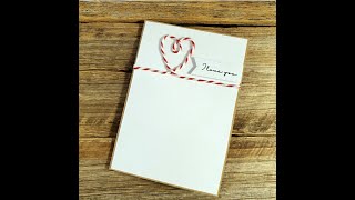 CARDMAKING I love you handmade card