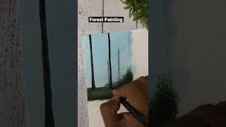 Forest Landscape Painting #shorts #youtubeshorts