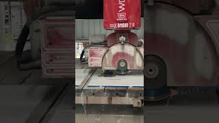 Marble slab cutting