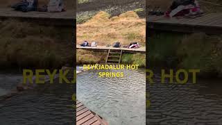 Reykjadalur Hot Springs Iceland #hotsprings #iceland #icelandtour #naturewalks #thermalbaths