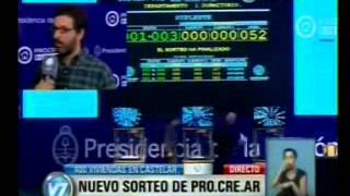 Hernán Sabbatella en el sorteo del PROCREAR