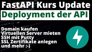 Udemy Kurs Update - FastAPI - Deployment der API