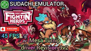 45 FPS Playable | Thems Fightin Herds | Sudachi Emulator on android.