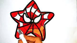 Star Spiderman||Awesome Drawing Clips|| Drawing And Painting||ArtWork