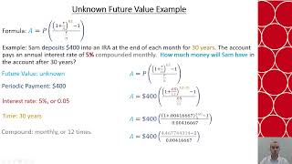 Math 125 Future Values of Annuities