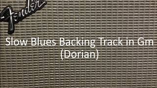 Slow Blues Rock Backing Track in G Minor (Dorian)