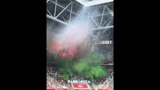 PYRO SHOW pyro Hannover 96 away against Fortuna Düsseldorf