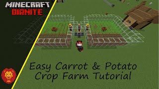 Easy Carrot & Potato Crop Farm Tutorial (Java Edition 1.16)