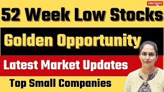 52 Week Low Stocks | Great Stocks At 52 Week Low | Stocks | Share Market Crash | Diversify Knowledge