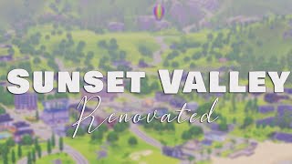 SUNSET VALLEY RENOVATED!😍(NEW FAVORITE!)//THE SIMS 3 WORLD OVERVIEW