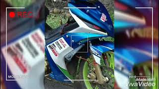 #seputar_modifikasi  paduan warna biru putih di jupiter mx old lihat hasilnya