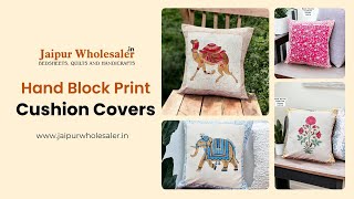 India's Best Hand Block Printed Cushion Covers Manufacturer and Wholesaler | Jaipur Wholesaler