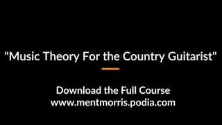 NEW COURSE ANNOUNCEMENT: "Music Theory for the Country Guitarist"