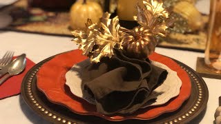 Thanksgiving Tablescape with Second Hand Tracey Ann