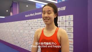 Team China's Zhang Xiaotong shared a little incident that happened during the match