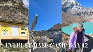 EVEREST BASE CAMP Day 12 🇳🇵🏔️🥾| Gokyo glacier crossing to Dragnag