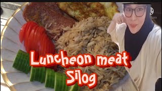 Luncheon meat silog pinoy food