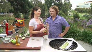 Heat Beads® Good Chef Bad Chef Grilled Apples Lemon Myrtle Maple Syrup BBQ recipe