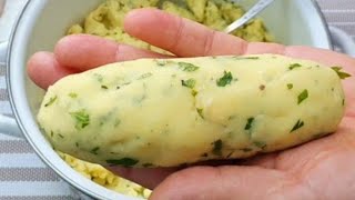 Есть дома картошка?Этот рецепт картофельного крокета с сыром моцарелла вкусных и легким