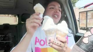 Eating 3 Burger King Ice cream (Sloppy and Slurping way too much)