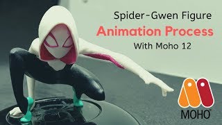 Animating Spider-Gwen Figure using Moho 12