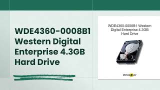 WDE4360-0008B1 Western Digital Enterprise 4.3GB Internal Hard Drive #WDE43600008B1