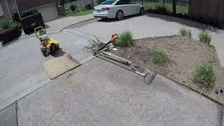 Stump, roots on a tight spot, cable line, sprinklers, plants AFTER I stump grinding I Houston, Texas