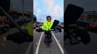 Delivering a double order to customer #ubereats #insta360x3 #segway #work #escooter #pov #melbourne