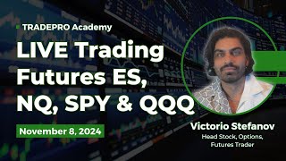 Live Trading: Capital Preservation Friday Nov8 (ES NQ SPY QQQ)