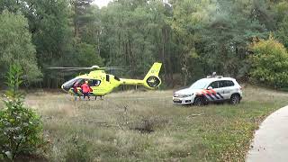 Lifeliner 3 stijgt op vanaf gevallen wielrenner in buitengebied Velp